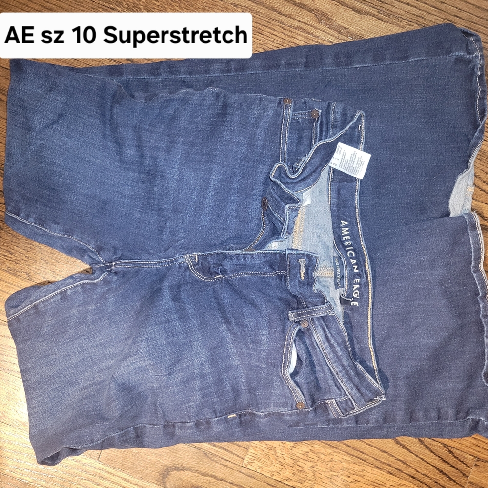 American Eagle Outfitters Women's Dark Blue Jeggings